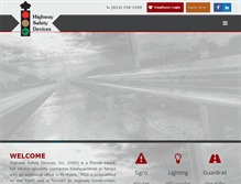 Tablet Screenshot of highwaysafetydevices.com